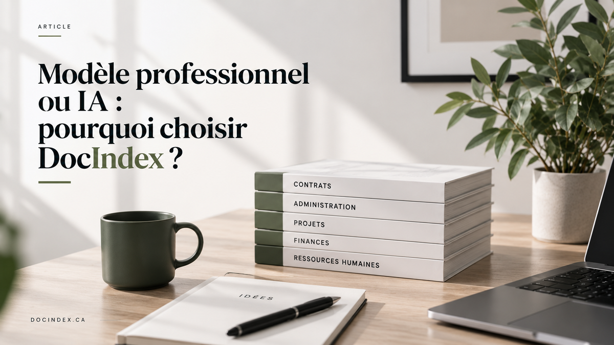 Modèle professionnel ou IA : pourquoi choisir DocIndex ?