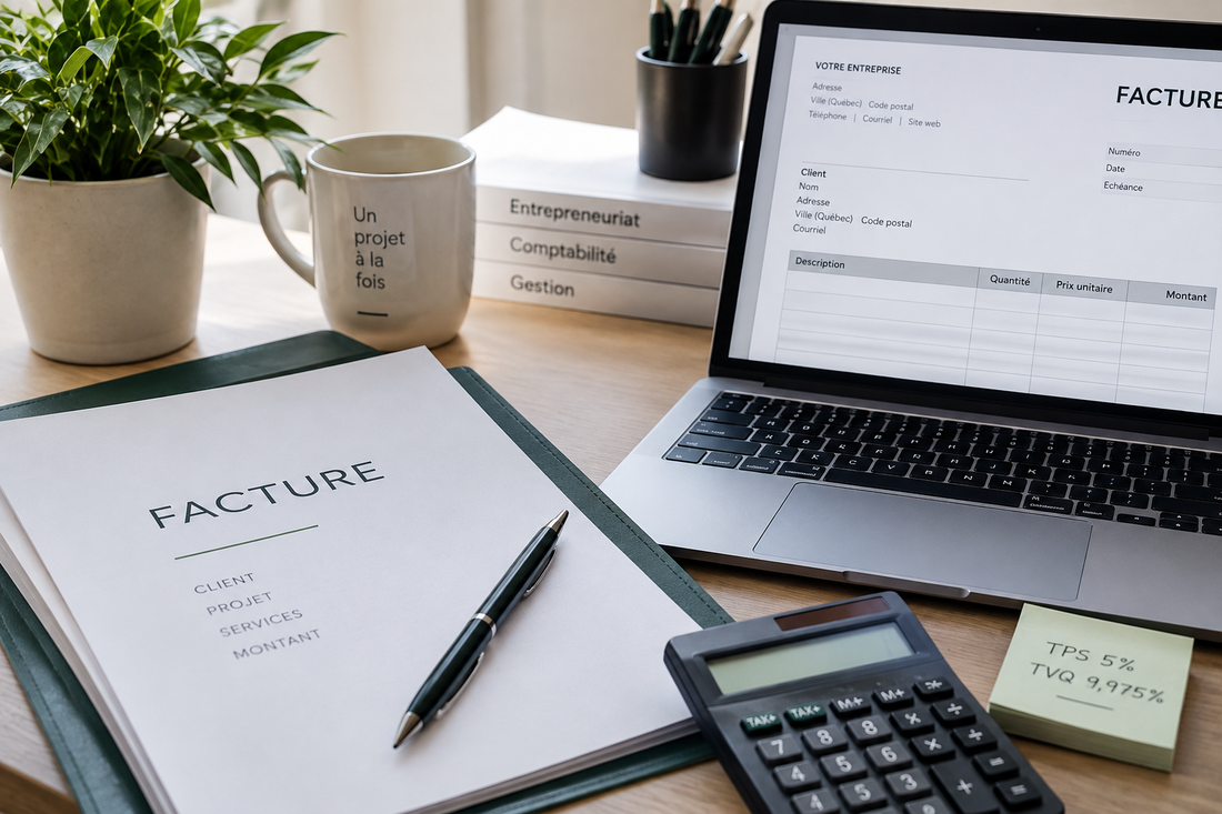 Comment faire une facture professionnelle au Québec
