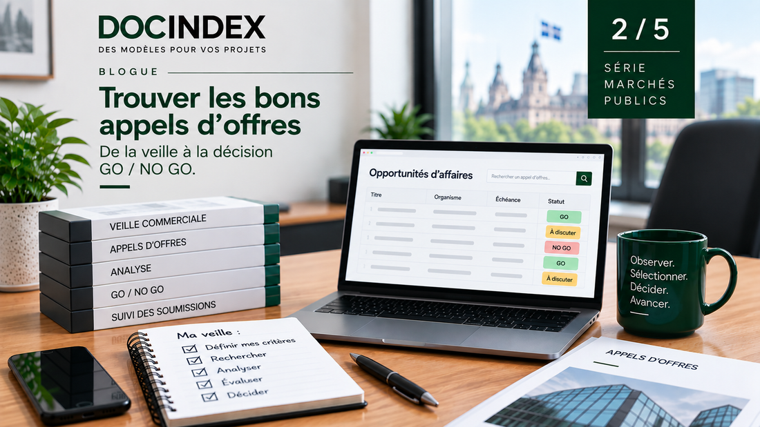 Trouver les bons appels d'offres : de la veille à la décision GO/NO GO