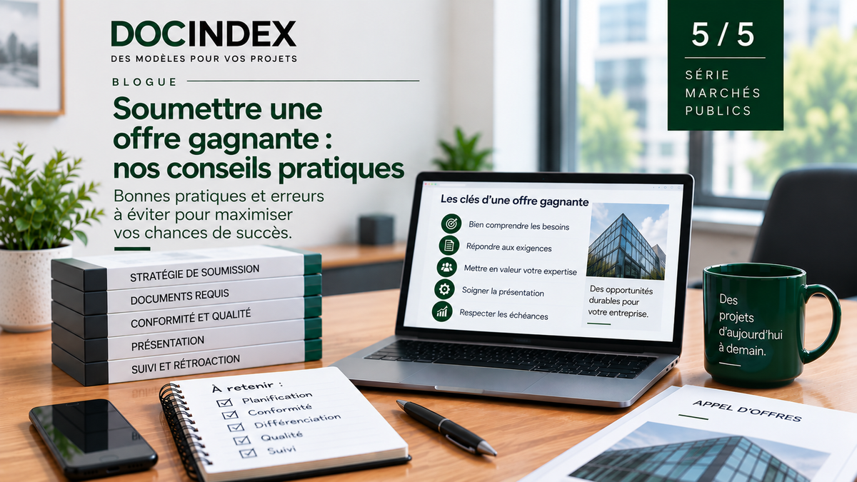 Soumission prête? Les vérifications à effectuer avant le dépôt