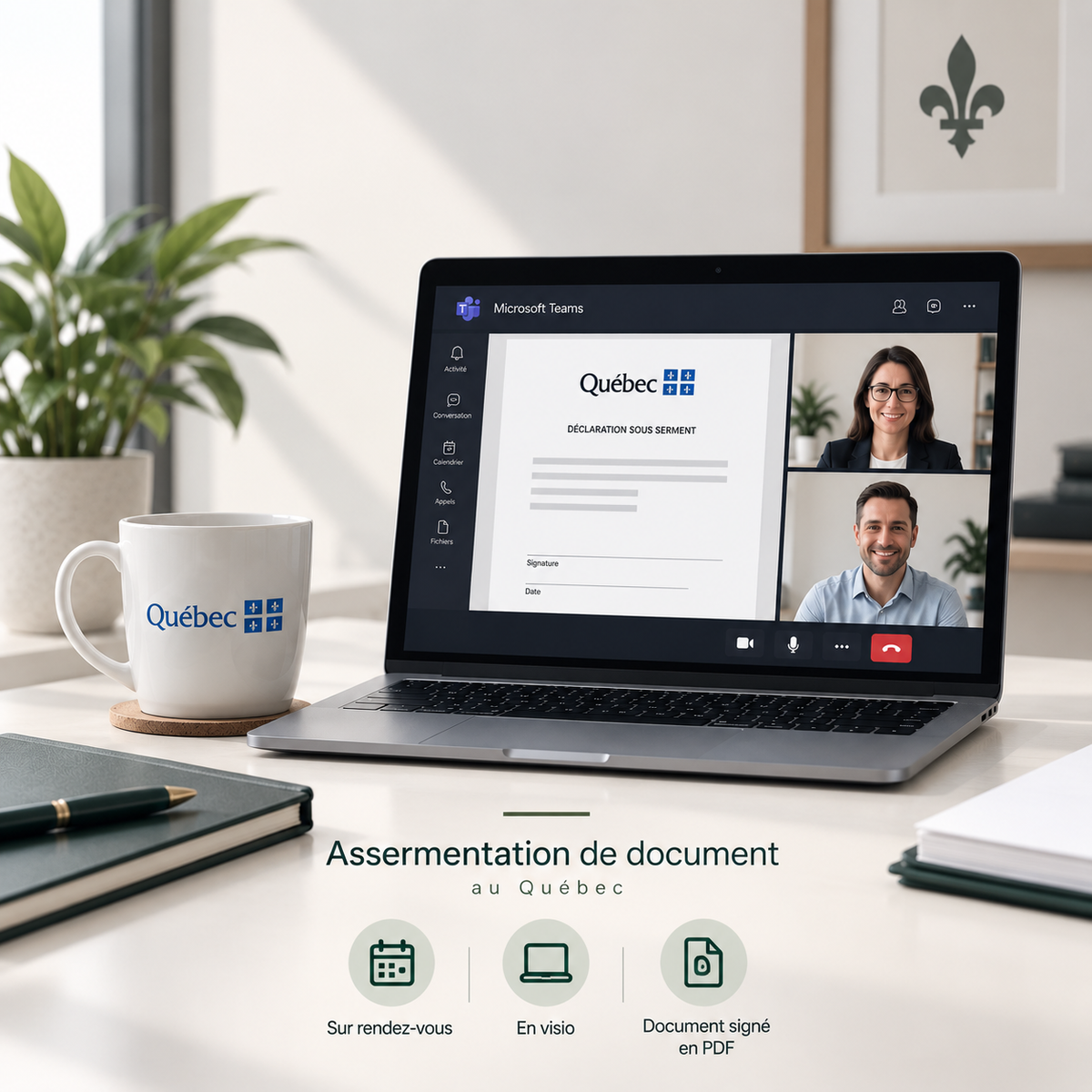 Service d’assermentation en ligne au Québec