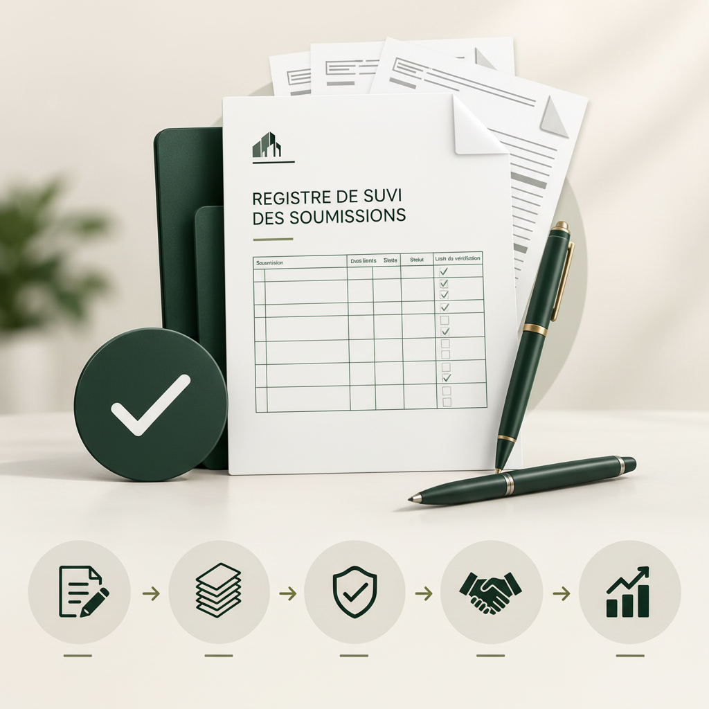 Registre de suivi des soumissions