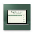 Couverture du registre de suivi pour la veille et le suivi des dépôts