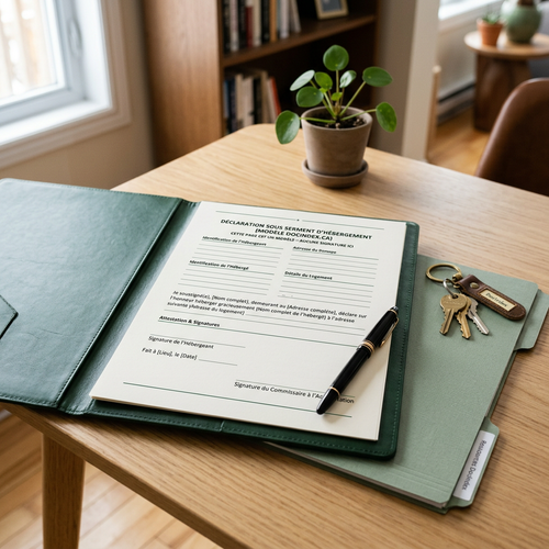 Affidavit d’hébergement – Modèle Word