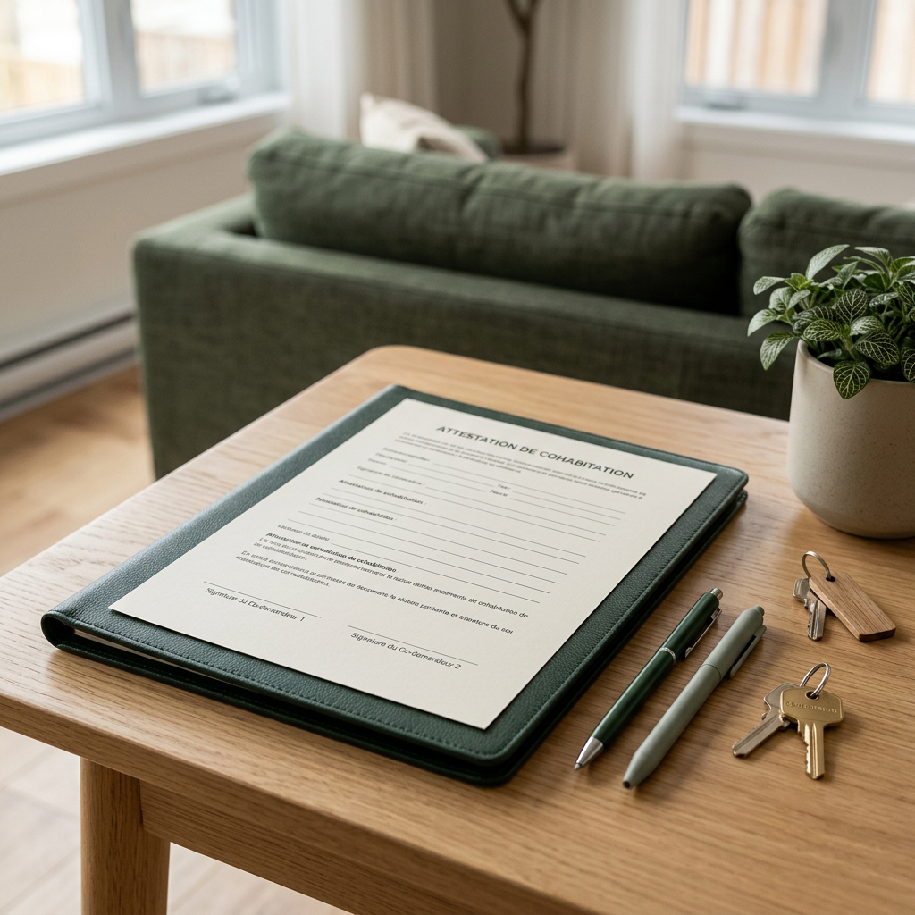 Attestation de cohabitation – Modèle Word